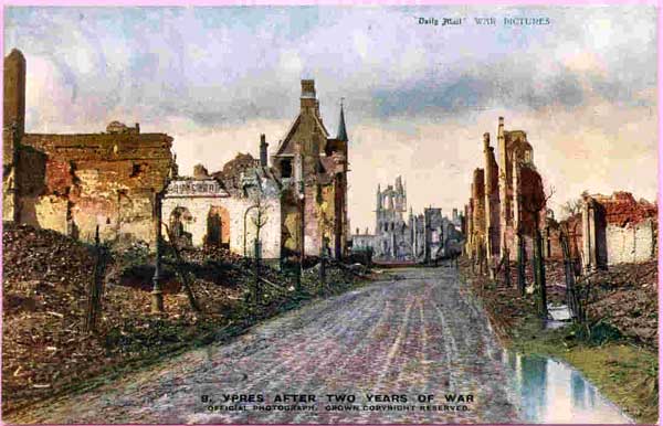 Picture of Ypres after 2 years of war
